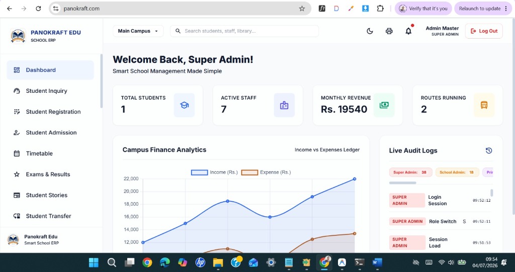 Panokraft Admin Dashboard